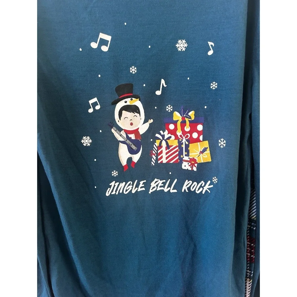 Christmas Pajamas Boys Size 6/7 Holiday Jammies For Your Families Plaid New! DDD
